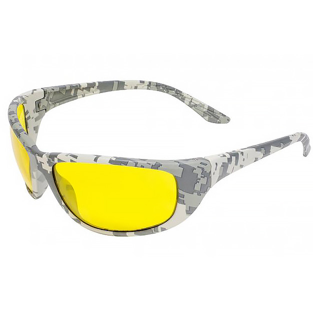 Очки Global Vision Hercules-6 Digital Camo (yellow) желтые в камуфлирующей оправе  