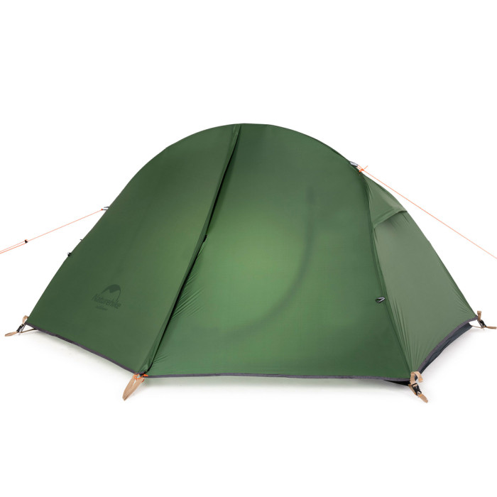 Палатка сверхлегкая одноместная с футпринтом Naturehike Cycling 1 NH18A095-D, 210T, темный зеленый  