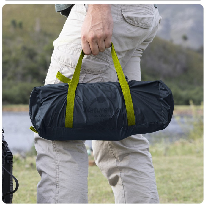 Палатка сверхлегкая одноместная с футпринтом Naturehike Cycling 1 NH18A095-D, 210T, темный зеленый  