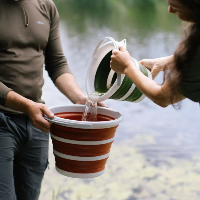 Ведро Tribe Water Bucket 5 л силиконовое T-FJ-0047, terracota  