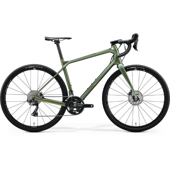 Велосипед Merida 2020 silex 7000 m mattfog green(glossy silver-green) 