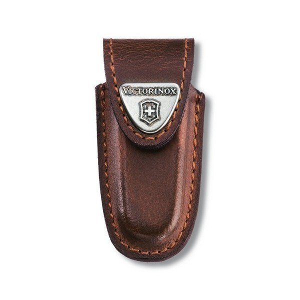 Чехол для ножей кожаный Victorinox на липучке 2-4 слоя 84-91мм (4.0533)