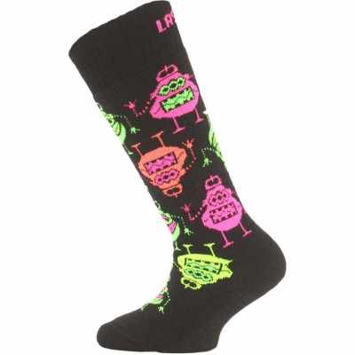 Термоноски для лыж Lasting SJE 946 детские черно-розовые, XS