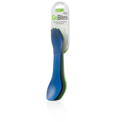 Ложко-вилка Humangear GoBites Uno 3-Pack (синий, серый, зеленый)