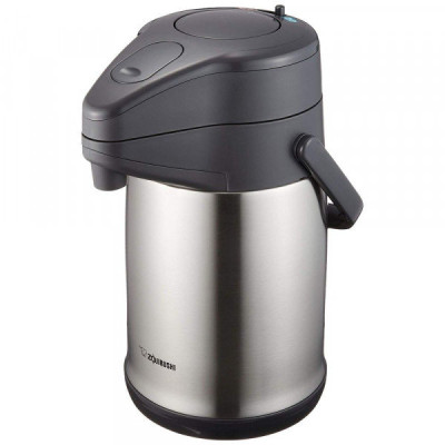 Термос Zojirushi 3.0 л с помпой (серебро)