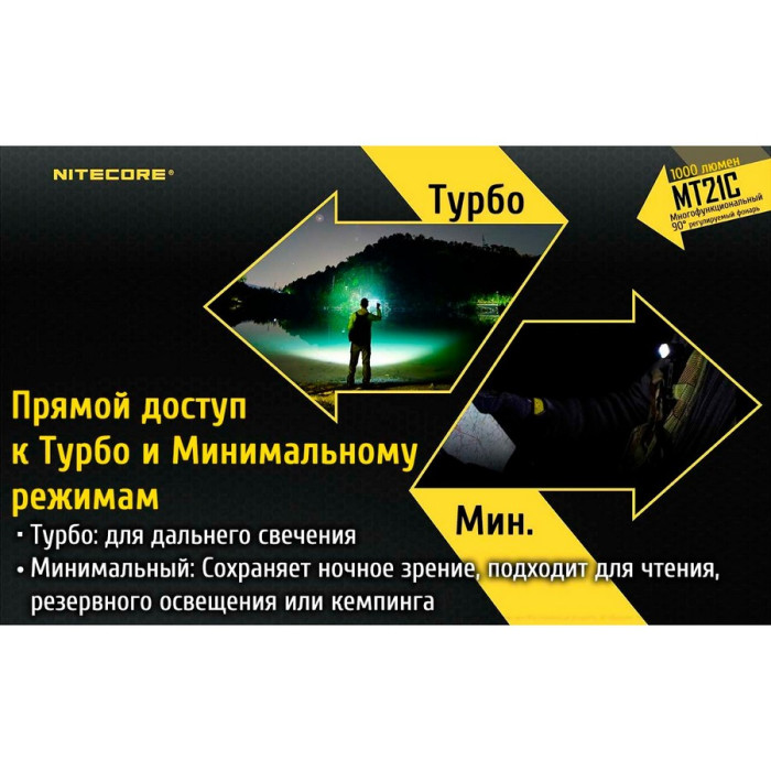 Карманный фонарь Nitecore MT21C, 1000 люмен  