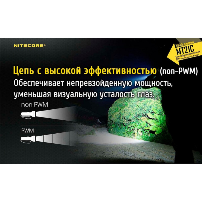 Карманный фонарь Nitecore MT21C, 1000 люмен  