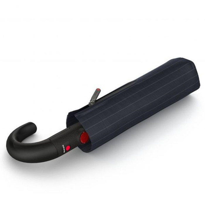 Зонт Knirps T.260 Crook Handle Gatsby Black Авто/Складной/8спиц /D97x33см  
