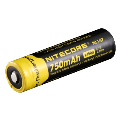 Аккумулятор литиевый 14500 Nitecore NL147 750mAh
