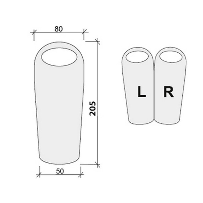 Спальный мешок Terra Incognita Siesta 300 Regular L синий-серый  