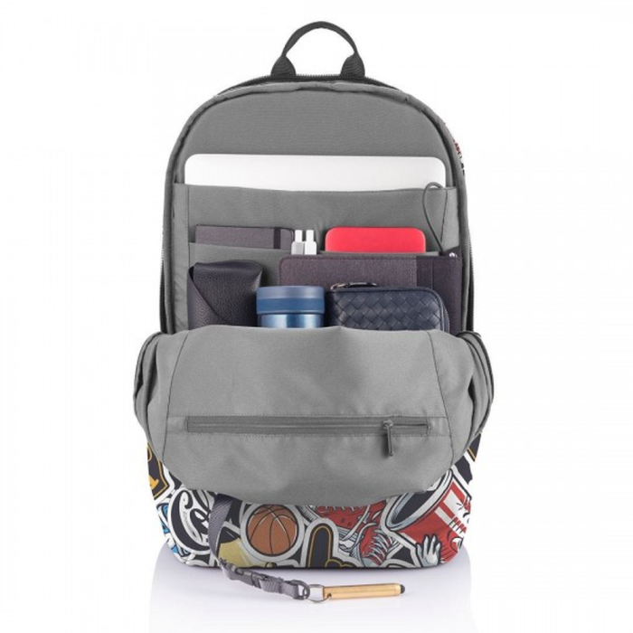 Рюкзак XD Design Bobby Soft Art Graffitti, защита от воровства, порезов  