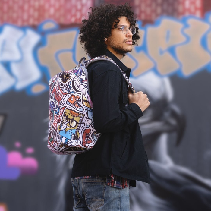 Рюкзак XD Design Bobby Soft Art Graffitti, защита от воровства, порезов  