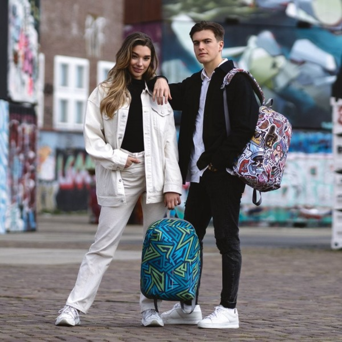 Рюкзак XD Design Bobby Soft Art Graffitti, защита от воровства, порезов  