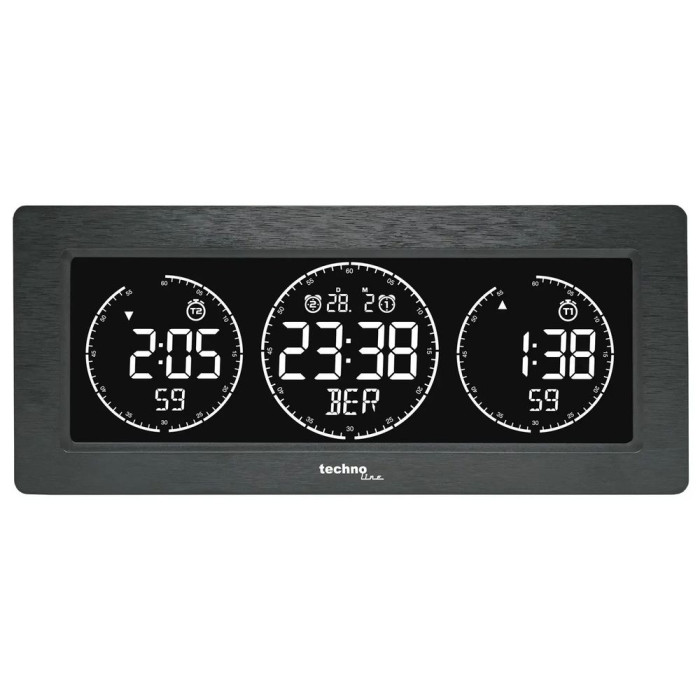 Часы настольные Technoline WT458 Black (WT458)  