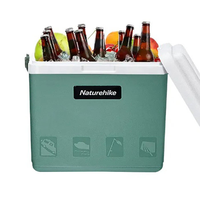 Туристический холодильник Naturehike NH20SJ021, зелёный, 24 л, полипропилен 