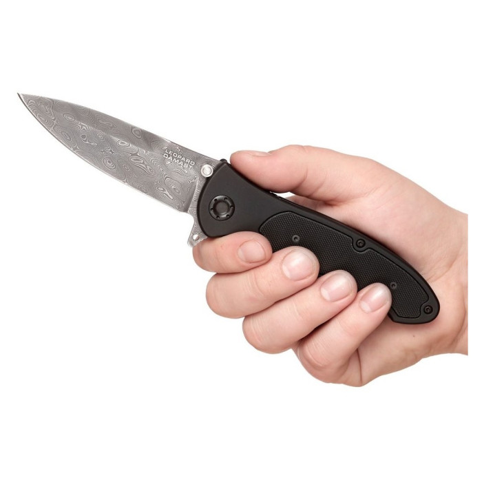 Нож Boker Leopard Damascus III Black  