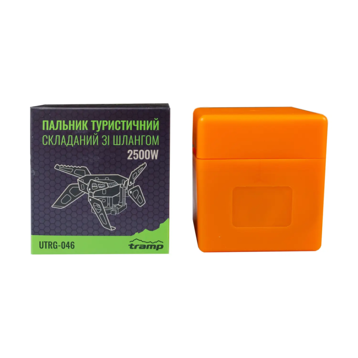 Горелка Tramp со шлангом, пьезоподжигом и ветрозащитой UTRG-046  