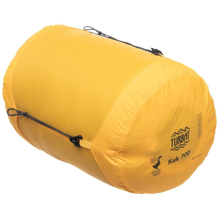 Спальник пуховой Turbat KUK 700 legion blue/dark cheddar - 195 см - синий/оранжевый  