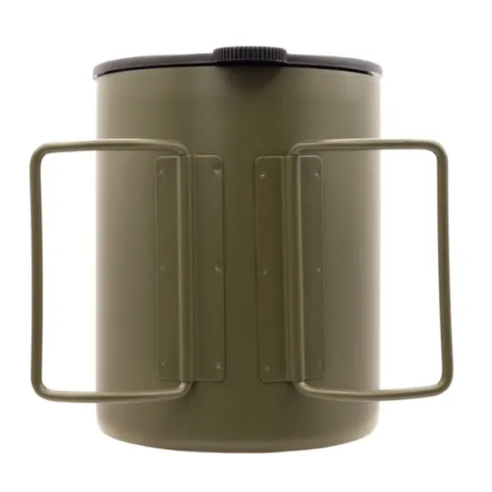 Термокружка TRAMP со складными ручками и поилкой 500мл UTRC-142 olive  