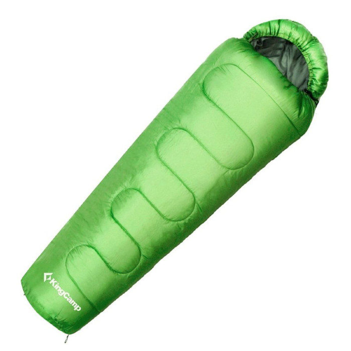 Спальный мешок KingCamp Treck 450L (KS3193), зеленый, левый 