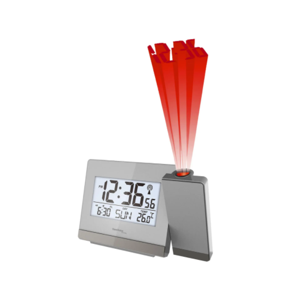 Часы проекционные Technoline WT538 - серебристые/серые 