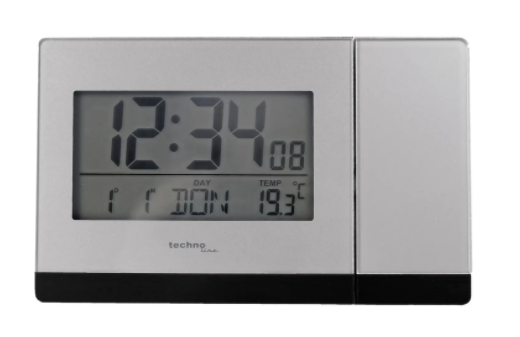 Часы проекционные Technoline WT538 - серебристые/серые  