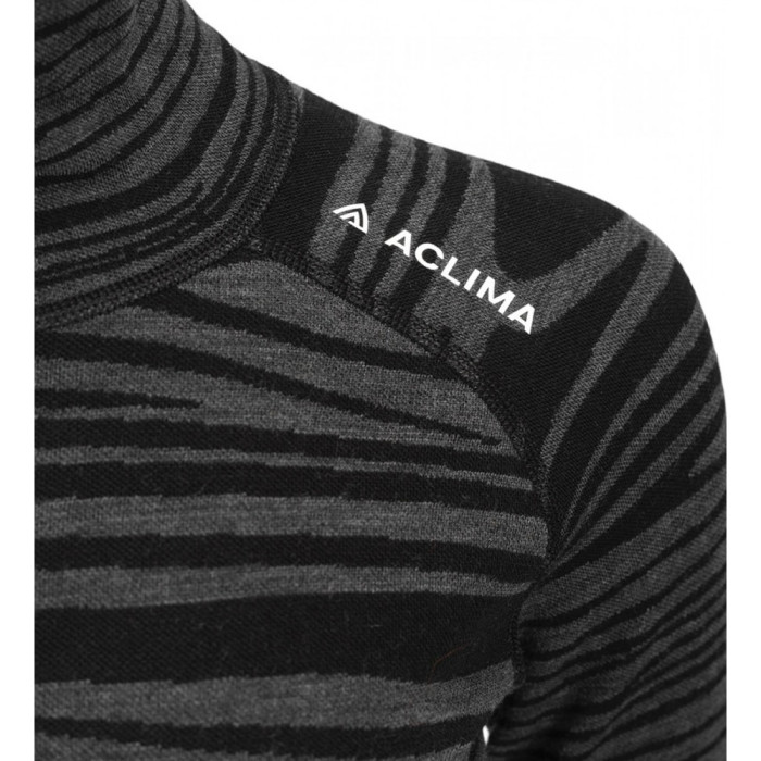 Термокофта жен. Aclima WarmWool 200 Roll Neck W's Black Motion S  