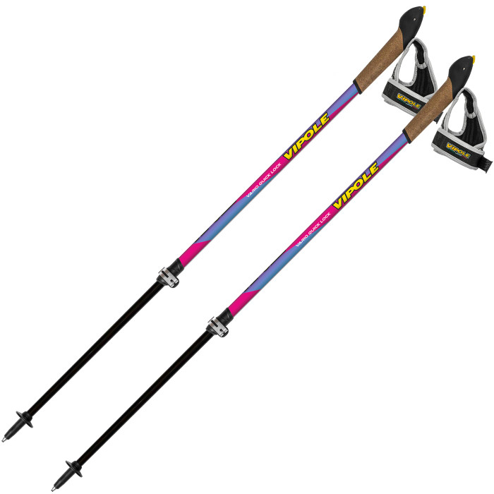 Палки для скандинавской ходьбы Vipole Vario Top-Click QL Violet DLX (P19427)  