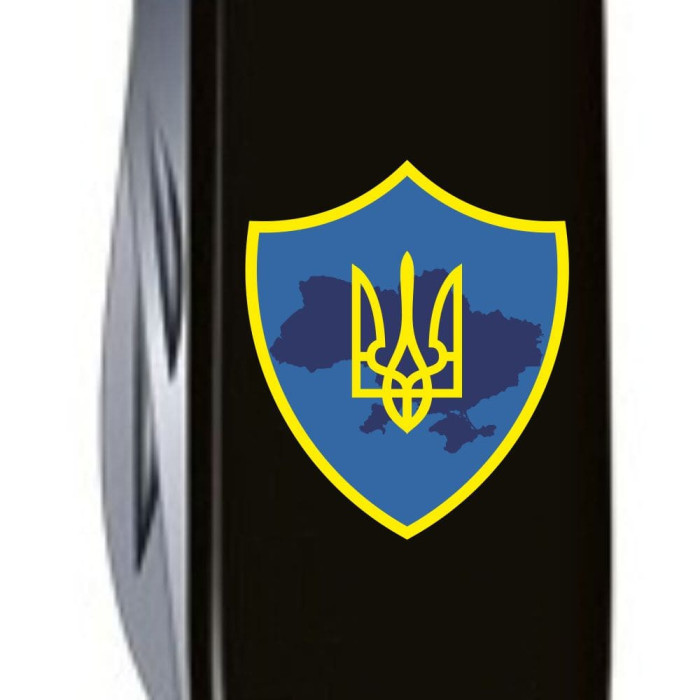 Складной нож Victorinox HUNTSMAN UKRAINE Трезубец на щите 1.3713.3_T1080u  