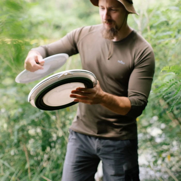 Ведро Tribe Water Bucket Lid 10 л силиконовое с крышкой T-FJ-0050, olive  