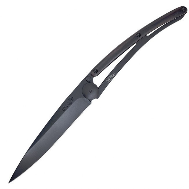 Нож Deejo Wood Black 37 g, Granadilla 