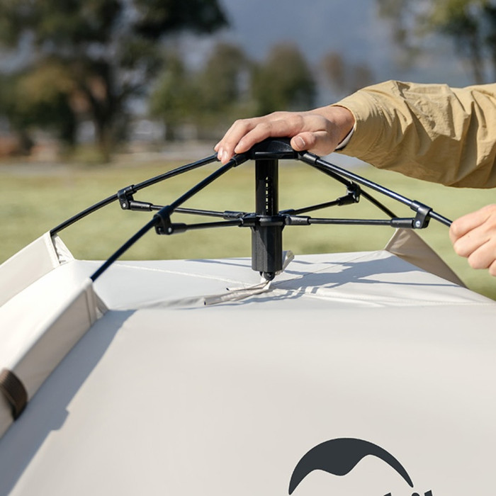 Палатка трёхместная автоматическая с тентом Naturehike Ango S CNK2650WS018, коричневая  