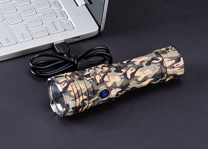 Фонарь Wuben T70 Camo (Поврежденная упаковка / царапины на корпусе и линзе / отсутствует акб и провод зарядки / ремонт драйвера)  