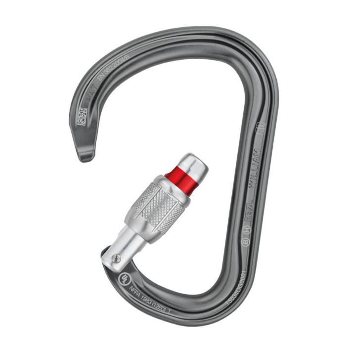 Карабин Petzl William scew lock black  