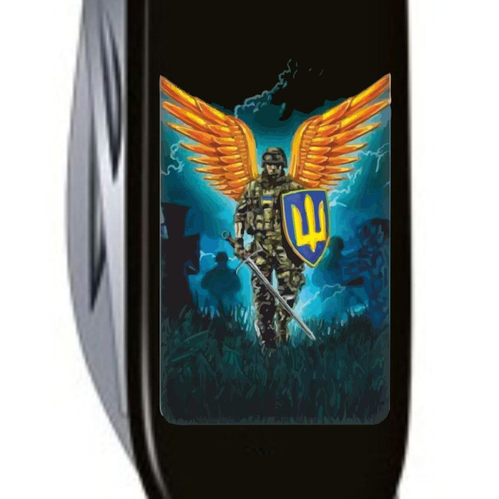 SPARTAN UKRAINE  91мм/12функ/черн /штоп /Ангел ВСУ  