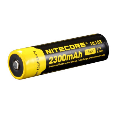 Аккумулятор литиевый 18650 Li-Ion Nitecore NL1823 3.7V (2300mAh), защищенный