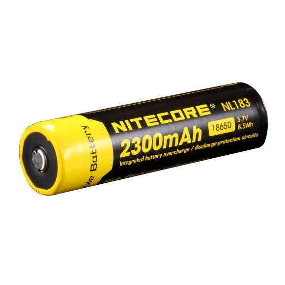 Аккумулятор литиевый 18650 Li-Ion Nitecore NL1823 3.7V (2300mAh), защищенный  