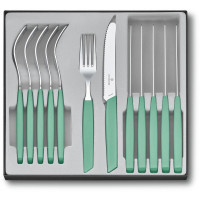Набор кухонный Swiss Modern Table Set 12шт с мятн. ручкой (6 ножей tomato, 6 вилок)
