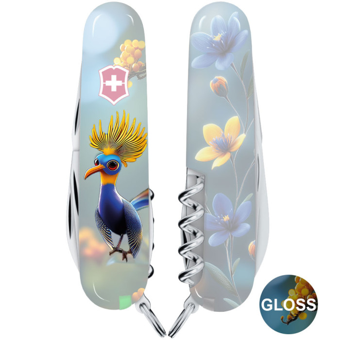 Складной нож Victorinox SPARTAN DESIGN Райская синяя птичка  