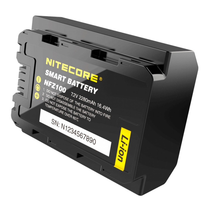 Аккумулятор Nitecore NFZ100 2280mAh с Wi-Fi для камер Sony A7(R) III, A9 (ILCE-9)  