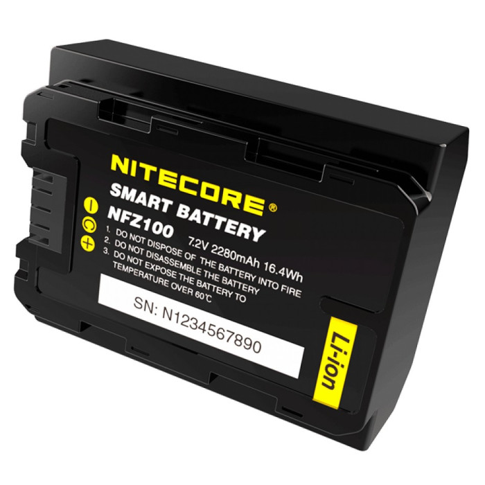 Аккумулятор Nitecore NFZ100 2280mAh с Wi-Fi для камер Sony A7(R) III, A9 (ILCE-9)  