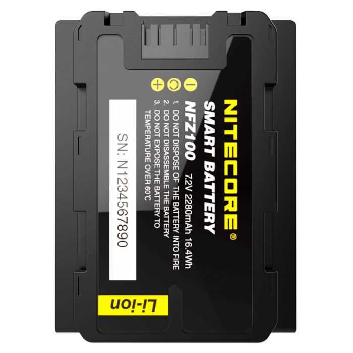 Аккумулятор Nitecore NFZ100 2280mAh с Wi-Fi для камер Sony A7(R) III, A9 (ILCE-9)  