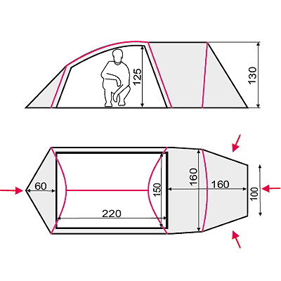 Палатка Terra Incognita Era 2 Alu  