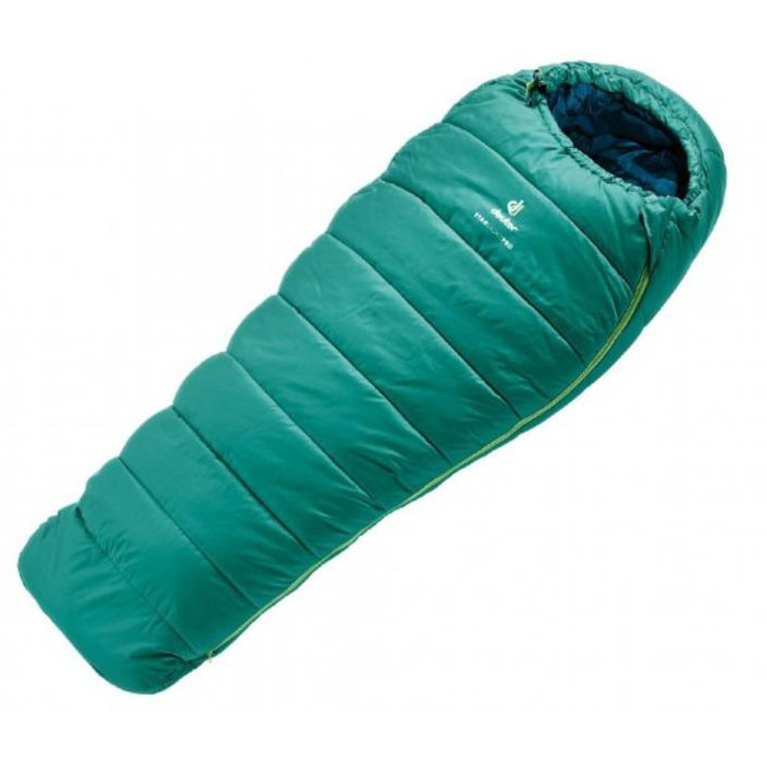 Спальный мешок Deuter Starlight Pro цвет 2322 alpinegreen-navy left левый  