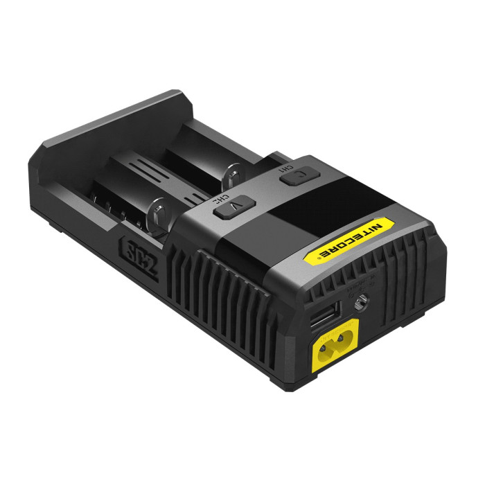 Зарядное устройство Nitecore SC2 с LED дисплеем (0.5A, 1A, 2A, 3A)  