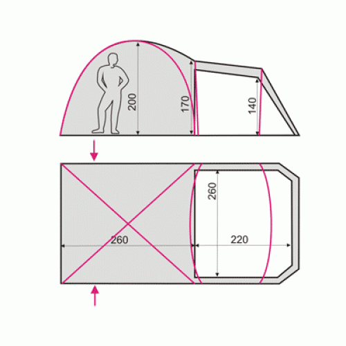 Палатка Terra Incognita Grand 5 (песочный)  