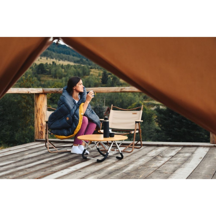 Спальник пуховой Turbat NOX 250 grey/cheddar orange - 195 см - серый/оранжевый  