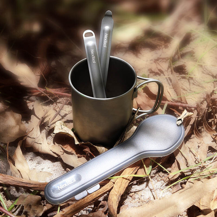 Набор ложка-вилка Nextool Outdoor Spoon Fork KT5525 Titan  