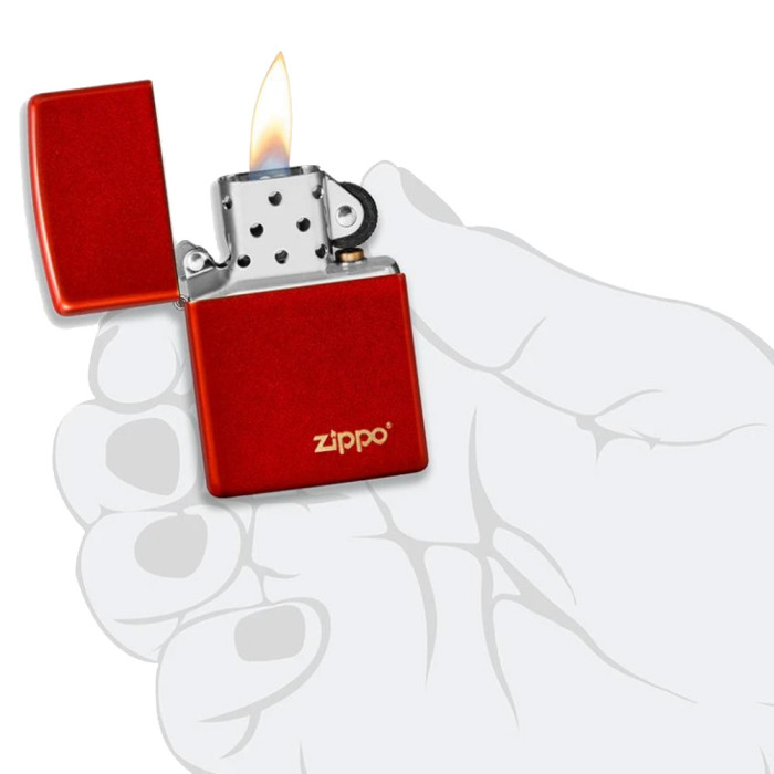 Зажигалка Zippo 49475 Anodized Red Zippo Lasered (49475ZL)  