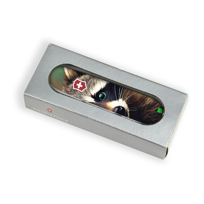 Складной нож Victorinox DELUXE TINKER ANIMAL Енот  